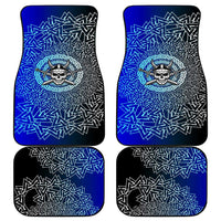 Viking Skull Car Mats with Horned Helmet and Swords Nordic Warrior Tribute - Wonder Print Shop
