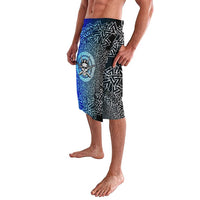 Viking Skull Lavalava with Horned Helmet and Swords Nordic Warrior Tribute - Wonder Print Shop