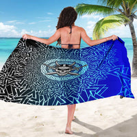Viking Skull Sarong with Horned Helmet and Swords Nordic Warrior Tribute - Wonder Print Shop