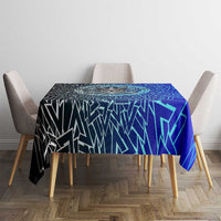 Viking Skull Tablecloth with Horned Helmet and Swords Nordic Warrior Tribute - Wonder Print Shop