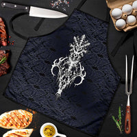 Runic Skull Apron with Nordic Symbols and Knot Pattern Viking Heritage Tribute - Wonder Print Shop