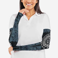 Viking Vegvisir Symbol Arm Sleeves with Runes and Intricate Knotwork Norse Protection Tribute - Wonder Print Shop