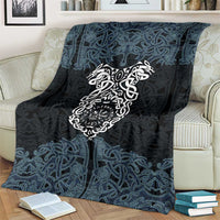 Viking Vegvisir Symbol Blanket with Runes and Intricate Knotwork Norse Protection Tribute - Wonder Print Shop
