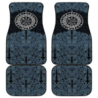Viking Vegvisir Symbol Car Mats with Runes and Intricate Knotwork Norse Protection Tribute - Wonder Print Shop