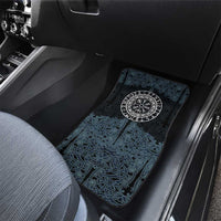 Viking Vegvisir Symbol Car Mats with Runes and Intricate Knotwork Norse Protection Tribute - Wonder Print Shop