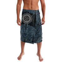 Viking Vegvisir Symbol Lavalava with Runes and Intricate Knotwork Norse Protection Tribute - Wonder Print Shop