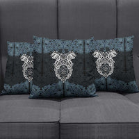 Viking Vegvisir Symbol Pillow Cover with Runes and Intricate Knotwork Norse Protection Tribute - Wonder Print Shop