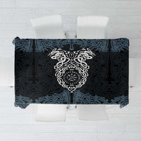 Viking Vegvisir Symbol Tablecloth with Runes and Intricate Knotwork Norse Protection Tribute - Wonder Print Shop