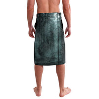 Spirit Guide Wolf Lavalava with Forest Background Tribal Paw Print with Nature Symbols Native American - Wonder Print Shop