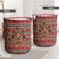 Thunderbird Totem Laundry Basket Native American Geometric Tribal - Pacific Northwest Indigenous Art - Wonder Print Shop