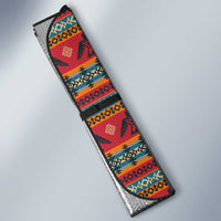 Thunderbird Totem Auto Sun Shade Native American Geometric Tribal - Pacific Northwest Indigenous Art - Wonder Print Shop