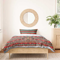 Thunderbird Totem Bedding Set Native American Geometric Tribal - Pacific Northwest Indigenous Art - Wonder Print Shop