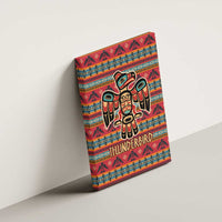 Thunderbird Totem Canvas Wall Art Native American Geometric Tribal - Pacific Northwest Indigenous Art - Wonder Print Shop