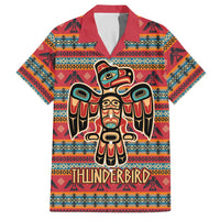 Thunderbird Totem Hawaiian Shirt Native American Geometric Tribal - Pacific Northwest Indigenous Art - Wonder Print Shop