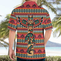 Thunderbird Totem Hawaiian Shirt Native American Geometric Tribal - Pacific Northwest Indigenous Art - Wonder Print Shop
