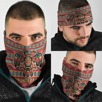 Thunderbird Totem Neck Gaiter Native American Geometric Tribal - Pacific Northwest Indigenous Art - Wonder Print Shop