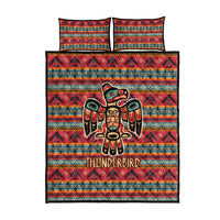Thunderbird Totem Quilt Bed Set Native American Geometric Tribal - Pacific Northwest Indigenous Art - Wonder Print Shop