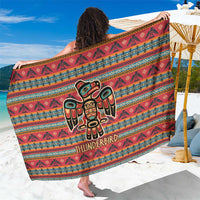 Thunderbird Totem Sarong Native American Geometric Tribal - Pacific Northwest Indigenous Art - Wonder Print Shop