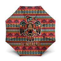 Thunderbird Totem Umbrella Native American Geometric Tribal - Pacific Northwest Indigenous Art - Wonder Print Shop