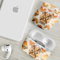 Native American Headdress and Tomahawk AirPods Case with 1492 Symbolic Date Traditional Feather Motif Indigenous Heritage - Wonder Print Shop