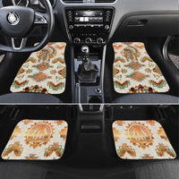 Native American Headdress and Tomahawk Car Mats with 1492 Symbolic Date Traditional Feather Motif Indigenous Heritage - Wonder Print Shop