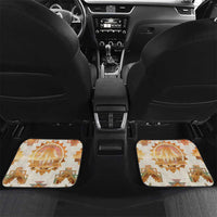 Native American Headdress and Tomahawk Car Mats with 1492 Symbolic Date Traditional Feather Motif Indigenous Heritage - Wonder Print Shop