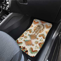 Native American Headdress and Tomahawk Car Mats with 1492 Symbolic Date Traditional Feather Motif Indigenous Heritage - Wonder Print Shop