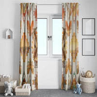 Native American Headdress and Tomahawk Window Curtain with 1492 Symbolic Date Traditional Feather Motif Indigenous Heritage - Wonder Print Shop