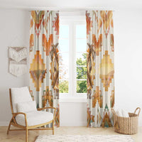 Native American Headdress and Tomahawk Window Curtain with 1492 Symbolic Date Traditional Feather Motif Indigenous Heritage - Wonder Print Shop