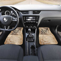 Buffalo Skull Car Mats Feathers Tribal Map and Historical Indigenous Native American Heritage Bison - Wonder Print Shop