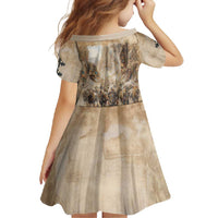 Buffalo Skull Family Matching Tank Maxi Dress and Hawaiian Shirt Feathers Tribal Map and Historical Indigenous Native American Heritage Bison - Wonder Print Shop
