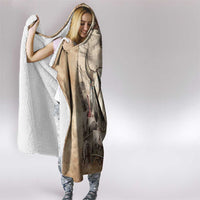 Buffalo Skull Hooded Blanket Feathers Tribal Map and Historical Indigenous Native American Heritage Bison - Wonder Print Shop