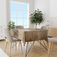 Buffalo Skull Tablecloth Feathers Tribal Map and Historical Indigenous Native American Heritage Bison - Wonder Print Shop
