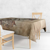 Buffalo Skull Tablecloth Feathers Tribal Map and Historical Indigenous Native American Heritage Bison - Wonder Print Shop