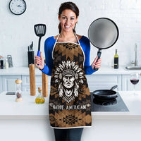 Native American Chief Warrior Apron Feather Headdress and Horse Tribal Arrow Pattern - Wonder Print Shop
