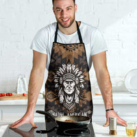 Native American Chief Warrior Apron Feather Headdress and Horse Tribal Arrow Pattern - Wonder Print Shop