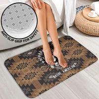 Native American Chief Warrior Bathroom Set Feather Headdress and Horse Tribal Arrow Pattern - Wonder Print Shop
