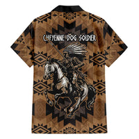 Native American Chief Warrior Family Matching Off Shoulder Short Dress and Hawaiian Shirt Feather Headdress and Horse Tribal Arrow Pattern - Wonder Print Shop