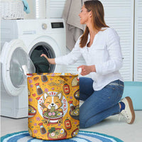 Kawaii Ramen Cute Anime Dog Corgi Laundry Basket Japanese Noodles