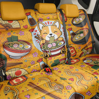 Kawaii Ramen Cute Anime Dog Corgi Back Car Seat Cover Japanese Noodles