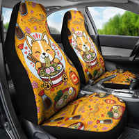 Kawaii Ramen Cute Anime Dog Corgi Car Seat Cover Japanese Noodles