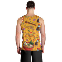 Kawaii Ramen Cute Anime Dog Corgi Men Tank Top Japanese Noodles