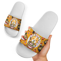 Kawaii Ramen Cute Anime Dog Corgi Slide Sandals Japanese Noodles