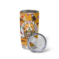 Kawaii Ramen Cute Anime Dog Corgi Tumbler Cup Japanese Noodles