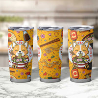 Kawaii Ramen Cute Anime Dog Corgi Tumbler Cup Japanese Noodles