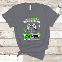 Law Technician T Shirt By Day Gamer By Night - Wonder Print Shop