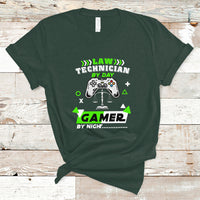 Law Technician T Shirt By Day Gamer By Night - Wonder Print Shop