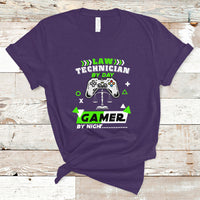 Law Technician T Shirt By Day Gamer By Night - Wonder Print Shop