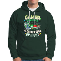 Night Auditor Hoodie Gamer By Day, Auditor By Night - Wonder Print Shop