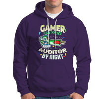 Night Auditor Hoodie Gamer By Day, Auditor By Night - Wonder Print Shop